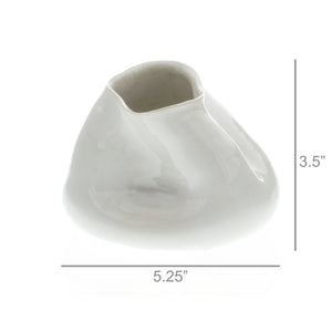 Fancy White Canyon Ceramic Vase