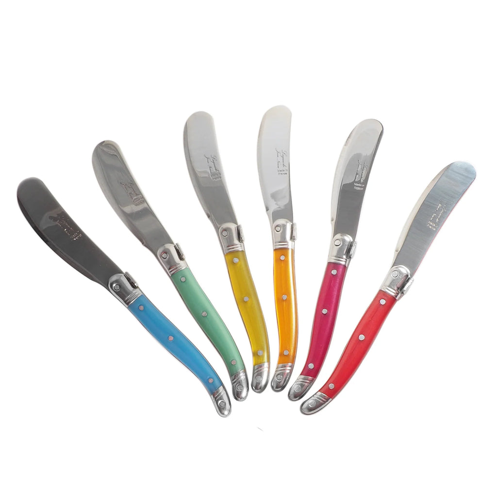 Laguiole Rainbow Mini Cheese Spreader.