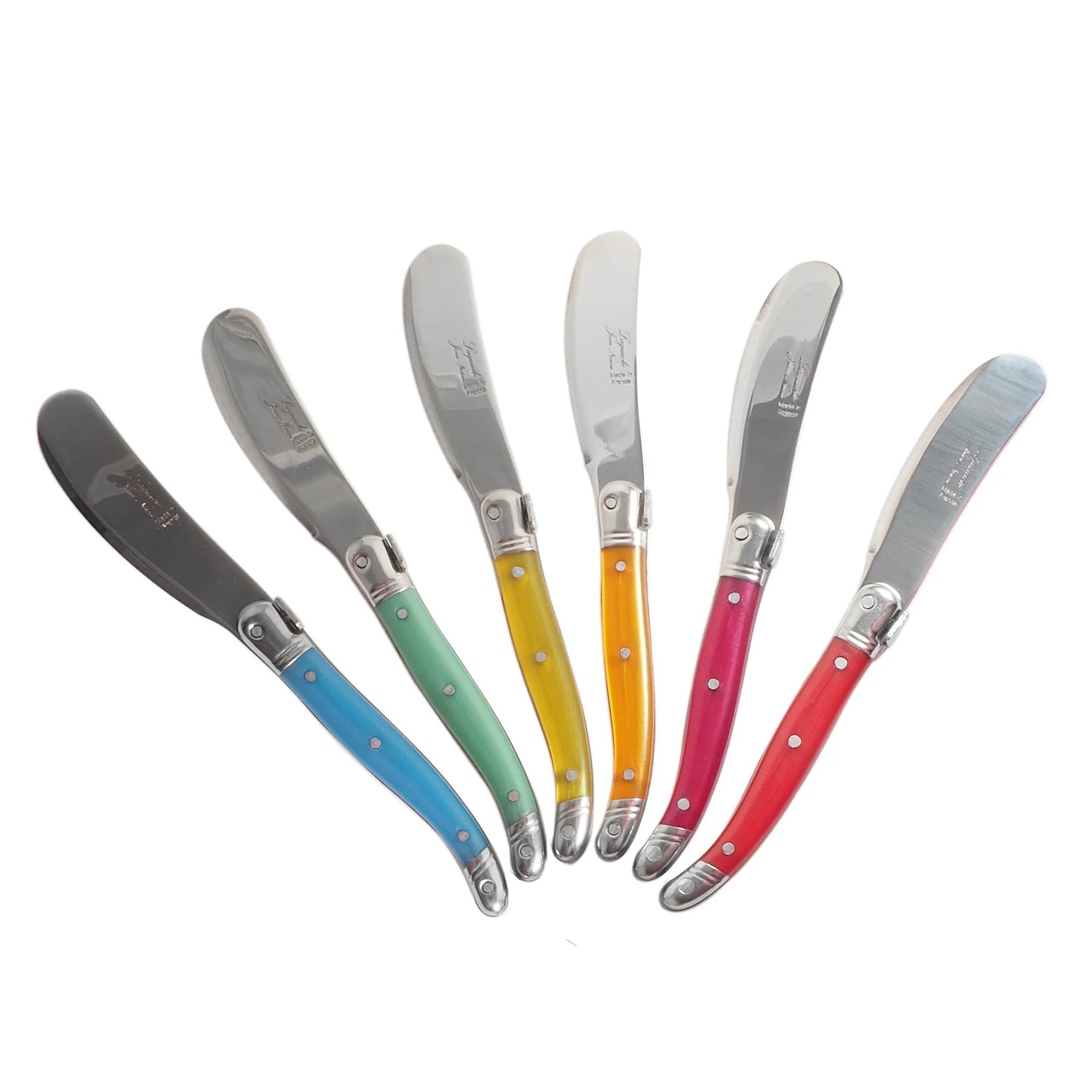Laguiole Rainbow Mini Cheese Spreader.