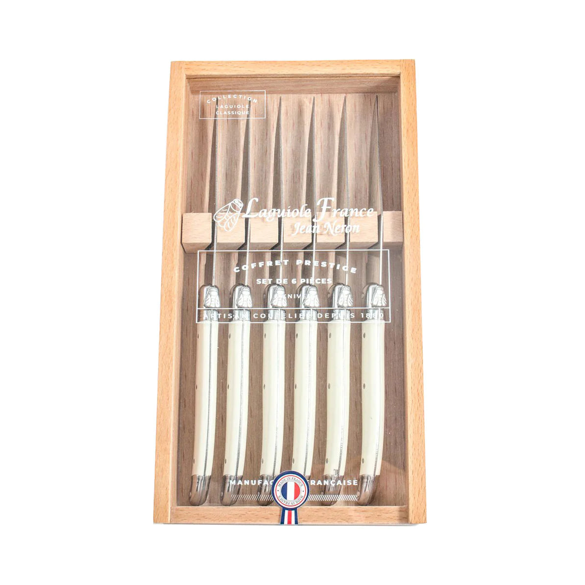 S/6 Laguiole Stainless Steel Knives | Ivory