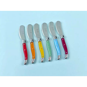 Laguiole Rainbow Mini Cheese Spreader.