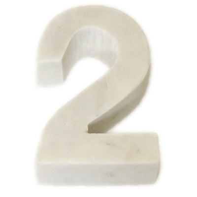 White Marble Numbers