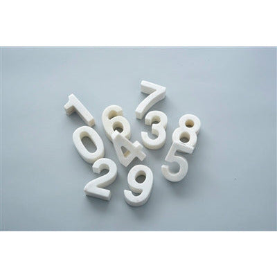 White Marble Numbers