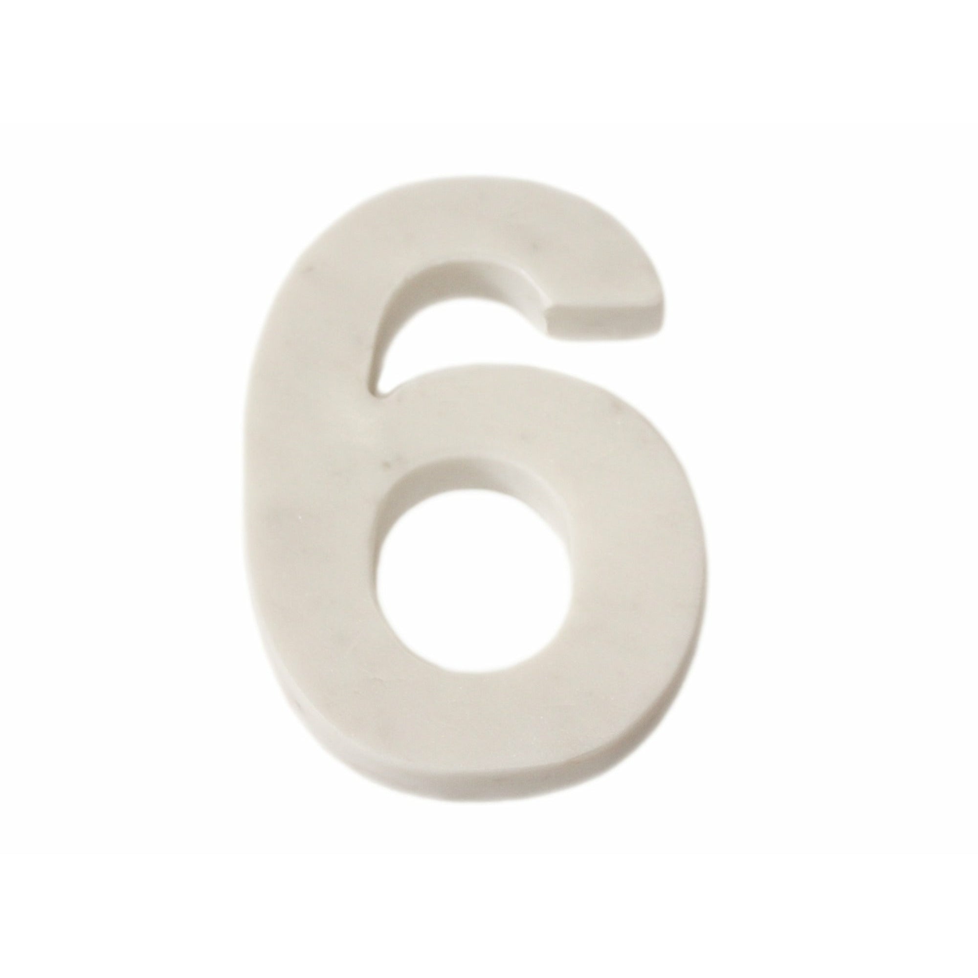 White Marble Helvetica Number