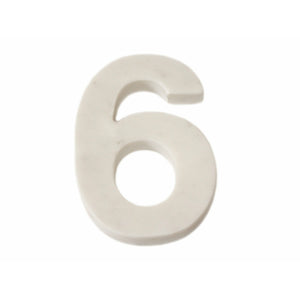 White Marble Helvetica Number