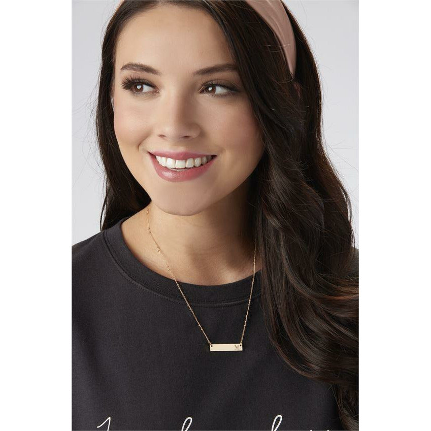 Initial Bar Necklace