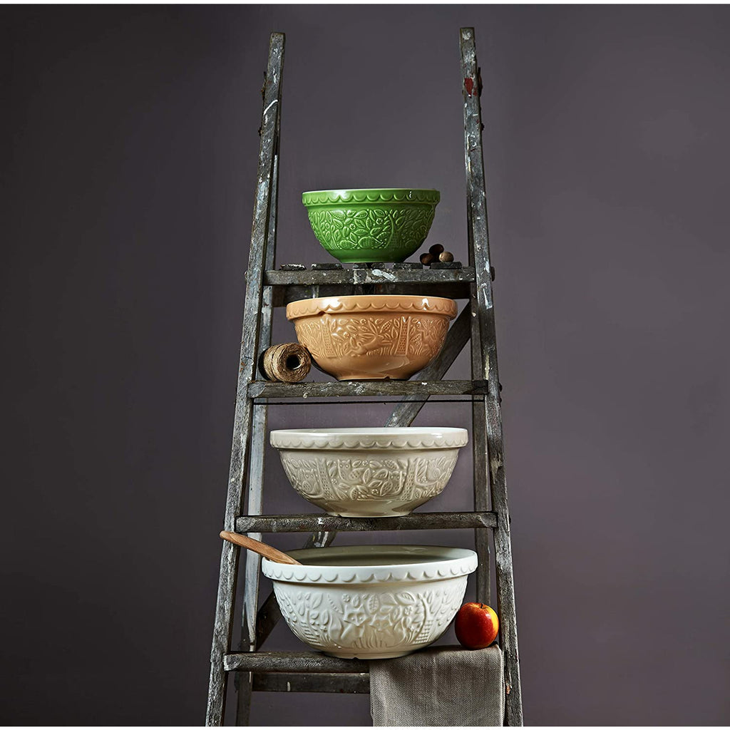 Mason Cash | In the Forest | Hedgehog Embossed Mixing Bowl | Green - 1.25 Quart (S30)