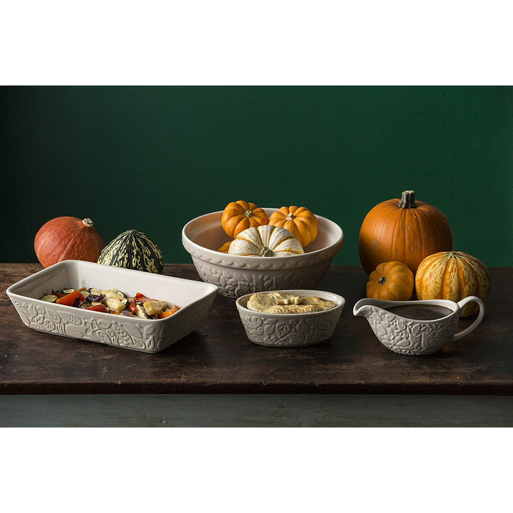 Mason Cash | In the Forest | Owl Embossed Mixing Bowl | Stone - 2.85 Quart (S18)
