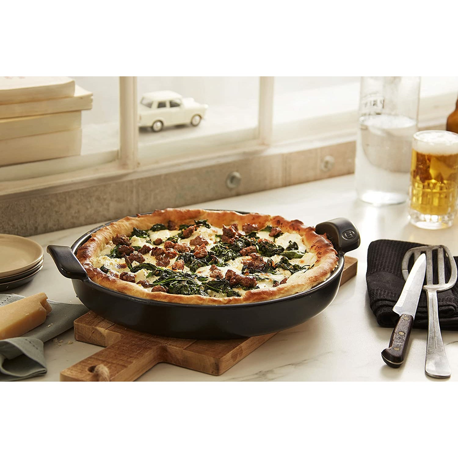 Deep Dish Pizza Pan - Charcoal
