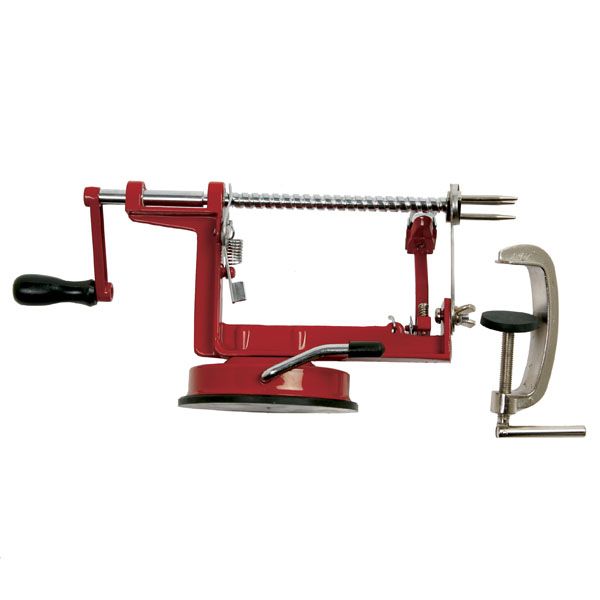 Apple Peeler w/Clamp | Red