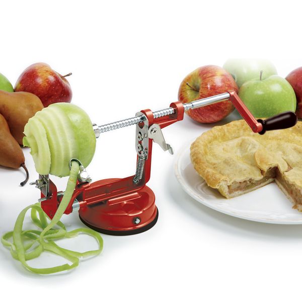 Apple Peeler w/Clamp | Red