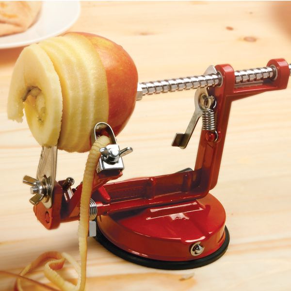Apple Peeler w/Clamp | Red
