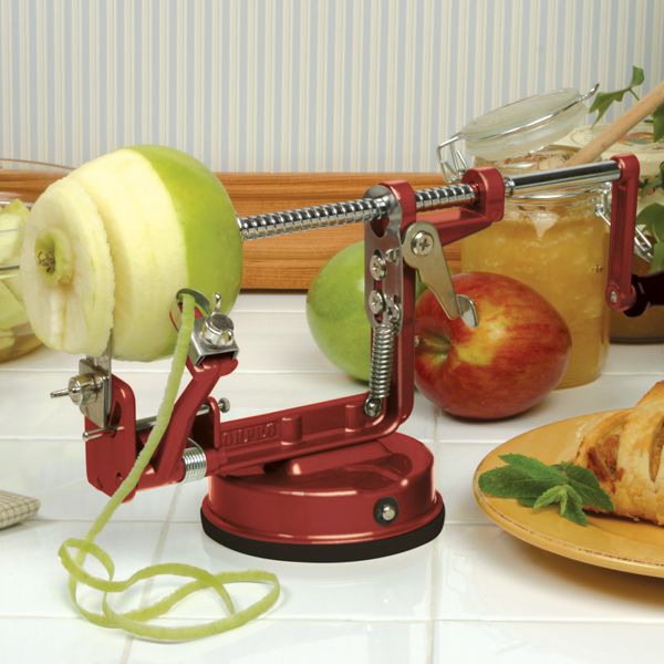Apple Peeler w/Clamp | Red