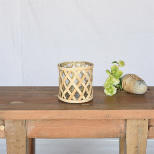 Cane Weave Vase - Small