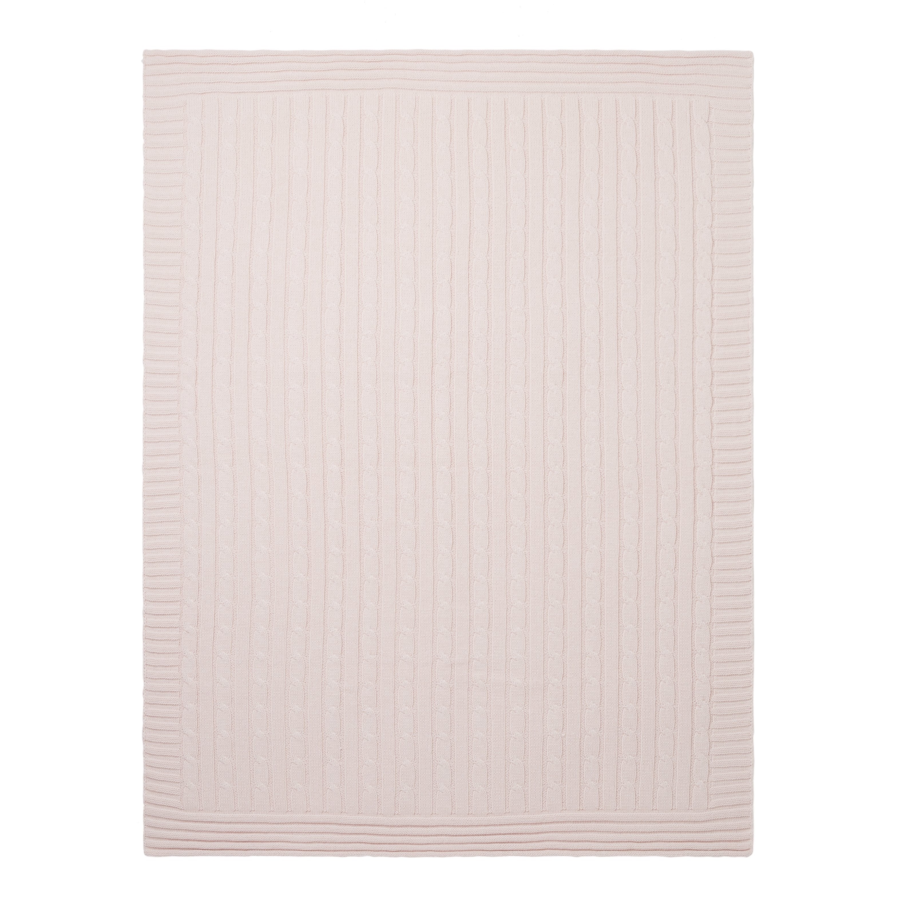 Cable Knit Cotton Baby Blanket