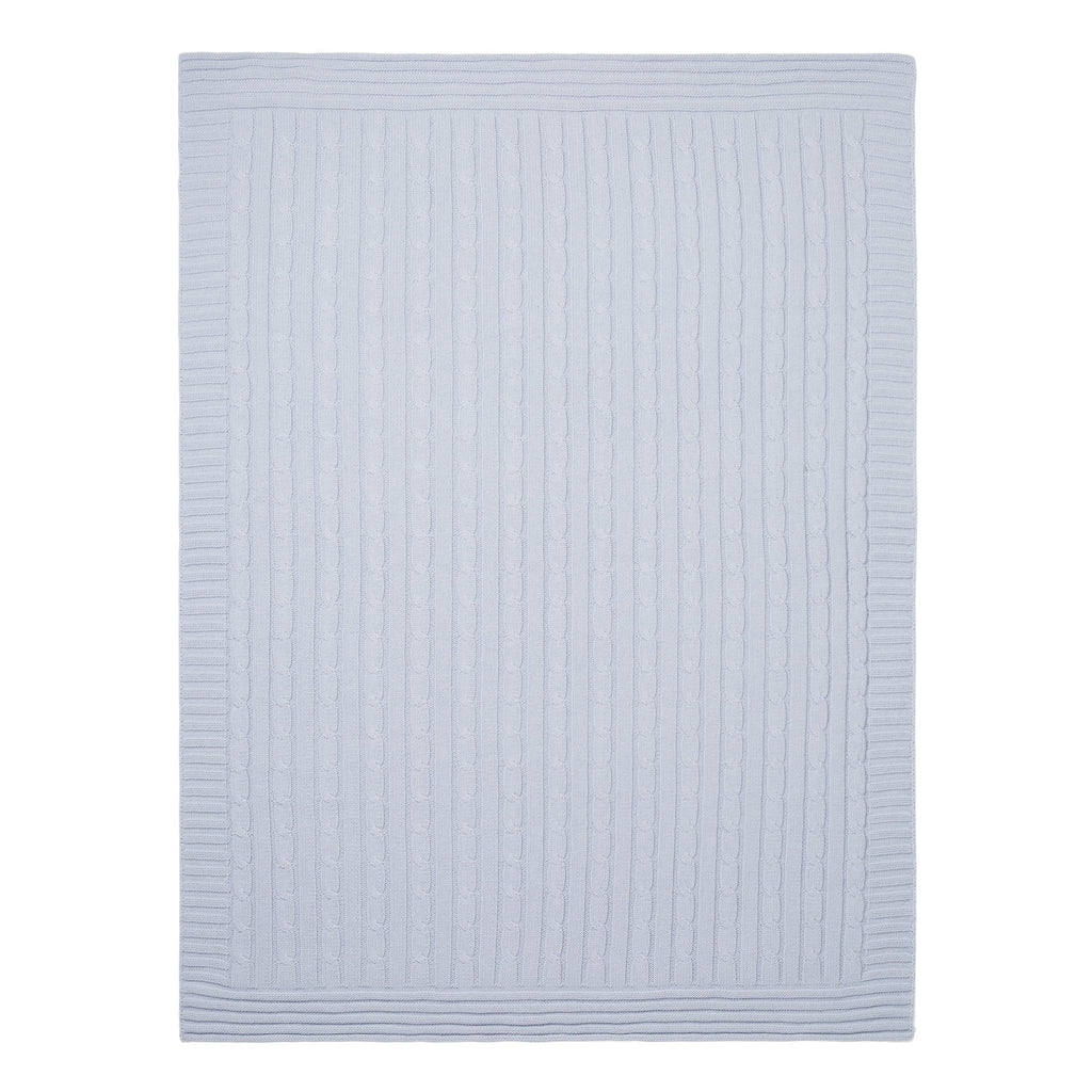 Cable Knit Cotton Baby Blanket