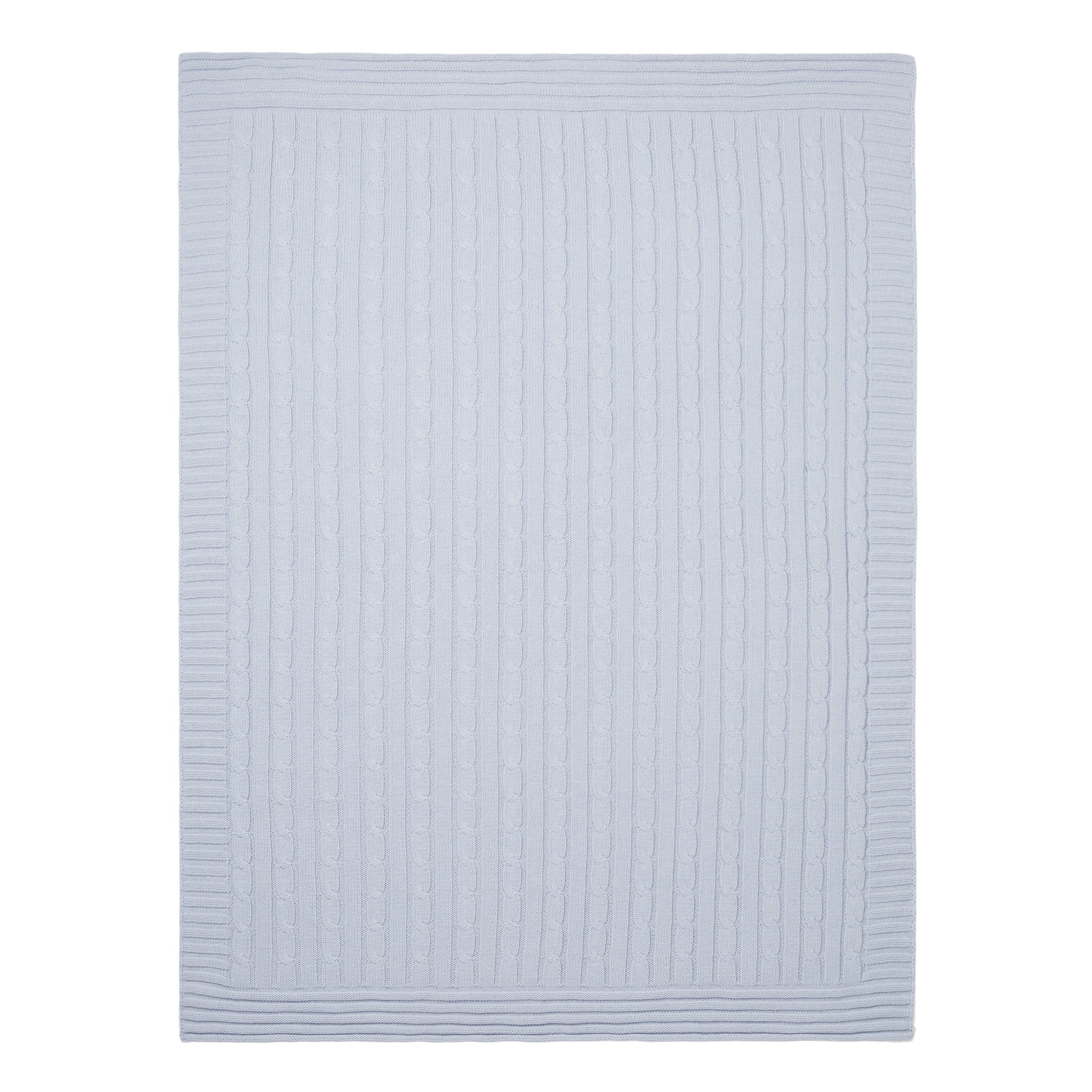 Cable Knit Cotton Baby Blanket
