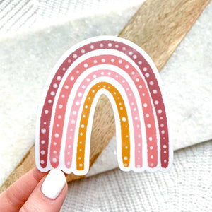 Pink & Yellow Rainbow Sticker
