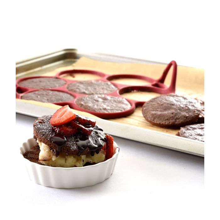 Red Silicone Silver Dollar Pancake/Egg Ring