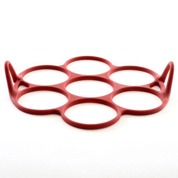 Red Silicone Silver Dollar Pancake/Egg Ring