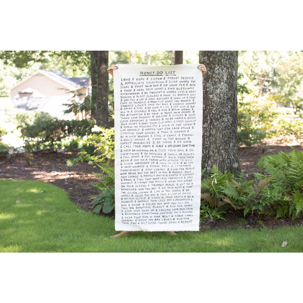 Wall Tarp | Honey Do List