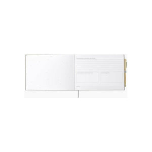 Gray Guest Book w/Gold Pen