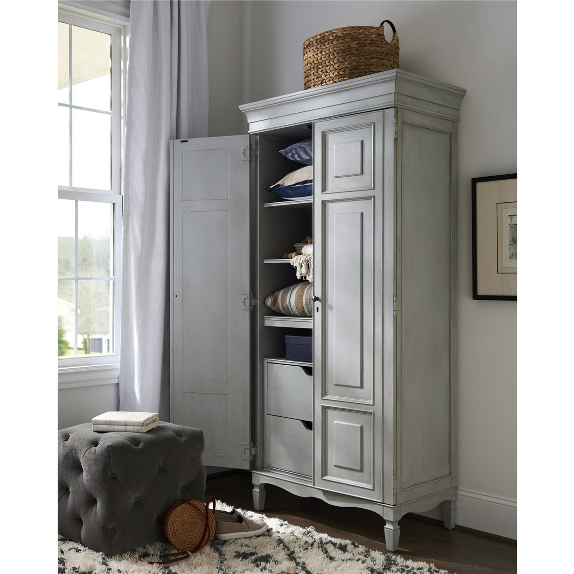 Summer Hill Tall Cabinet | French Gray