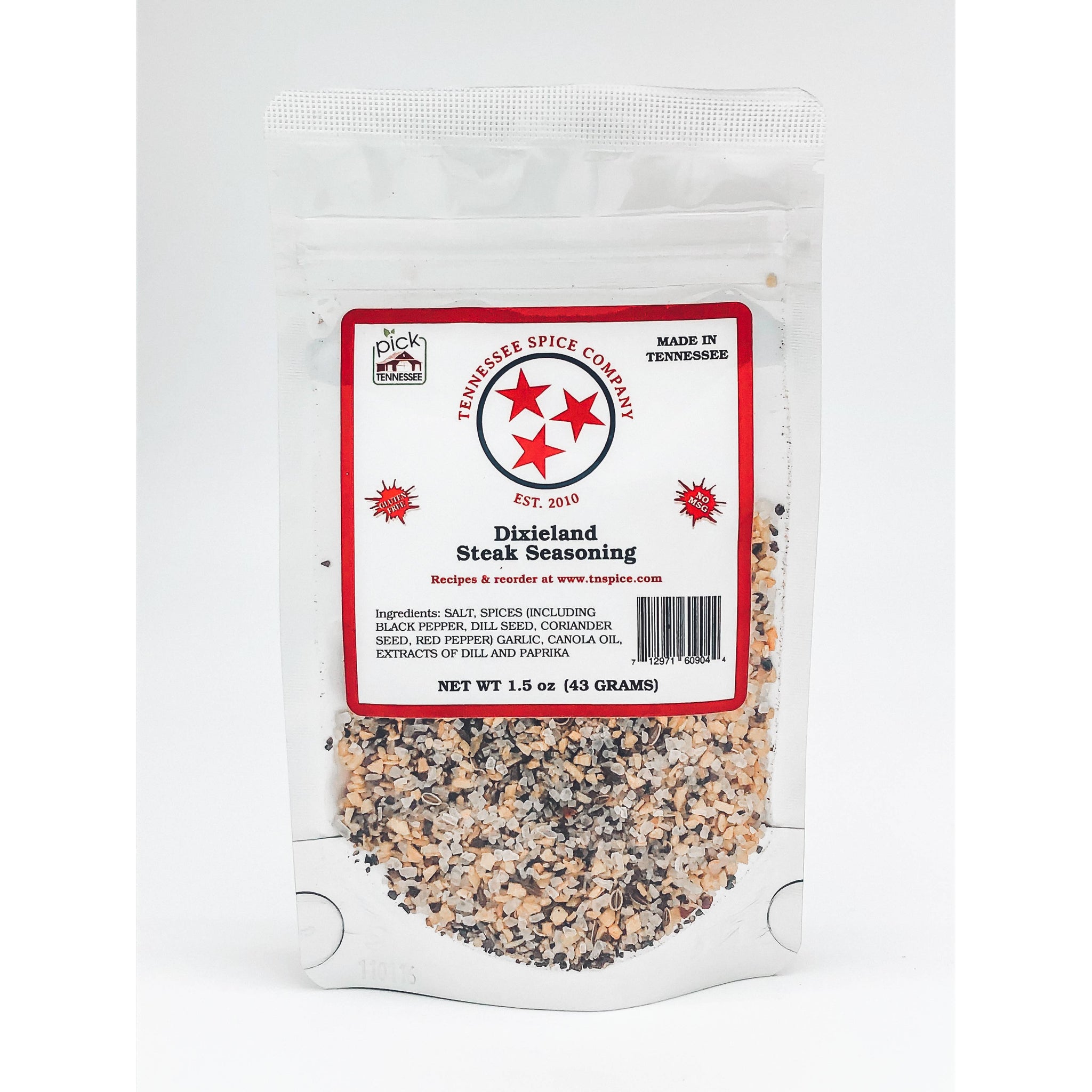 Mini Packs - Dixieland Steak Seasoning (TN Spice label)