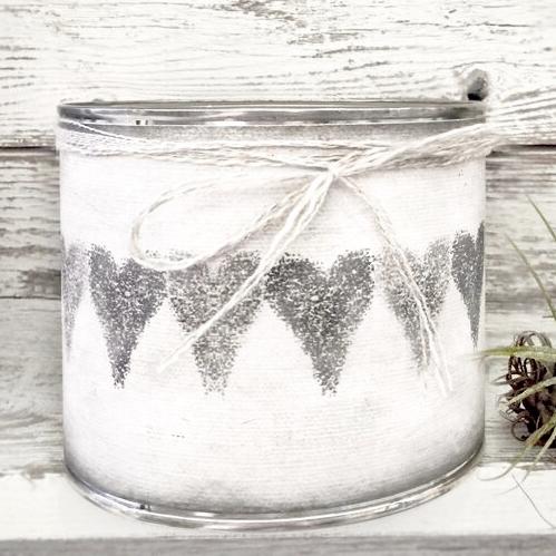Scented Soy Paint Can Candle Wrapped w/Canvas Art
