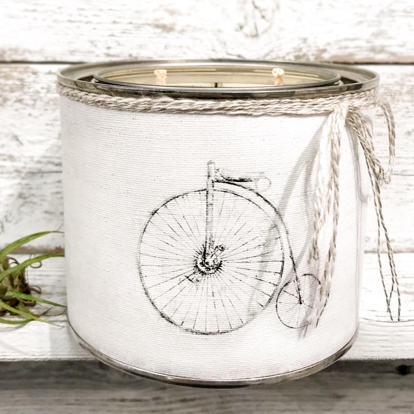 Scented Soy Paint Can Candle Wrapped w/Canvas Art