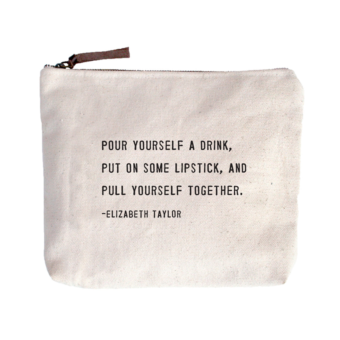 Canvas Zip Bag - Elizabeth Taylor