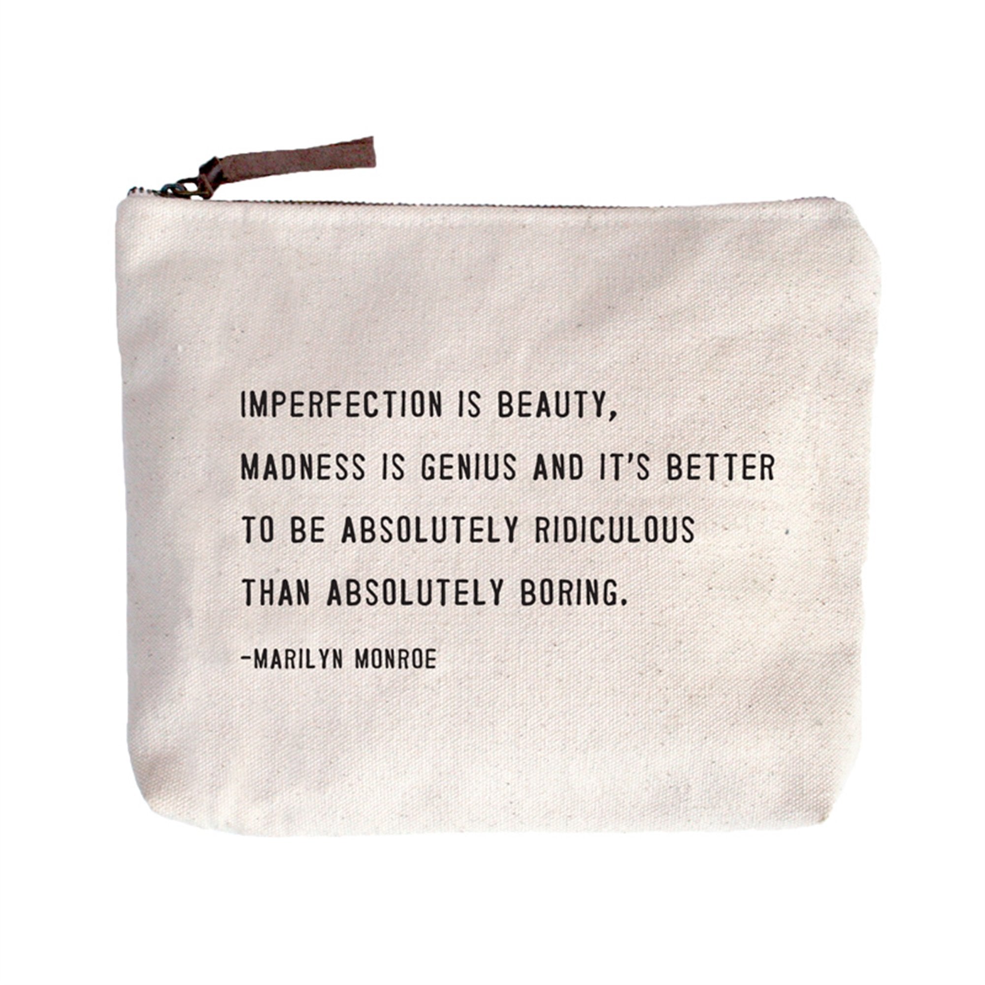 Canvas Zip Bag - Marilyn Monroe