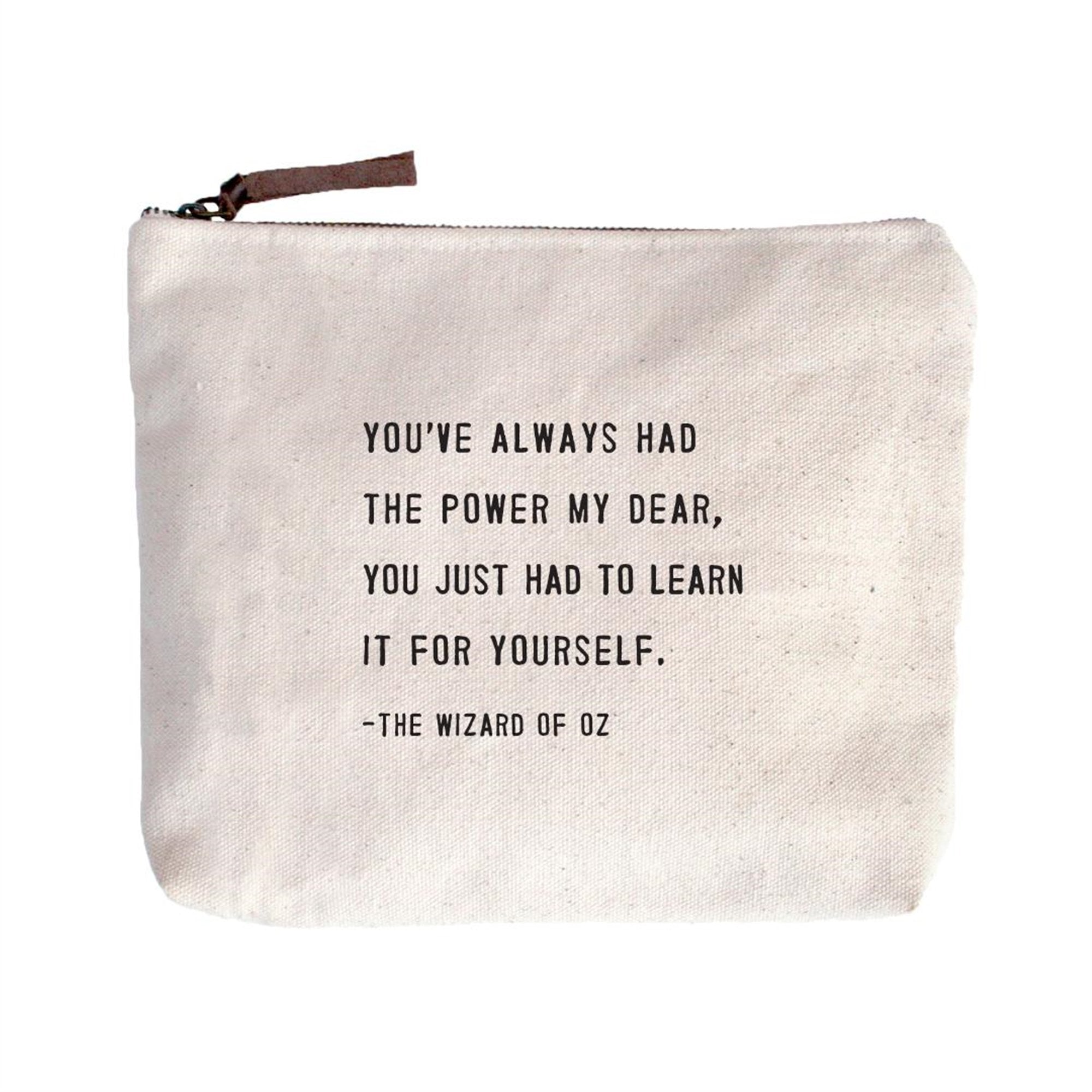 Canvas Zip Bag - The Wizard of Oz