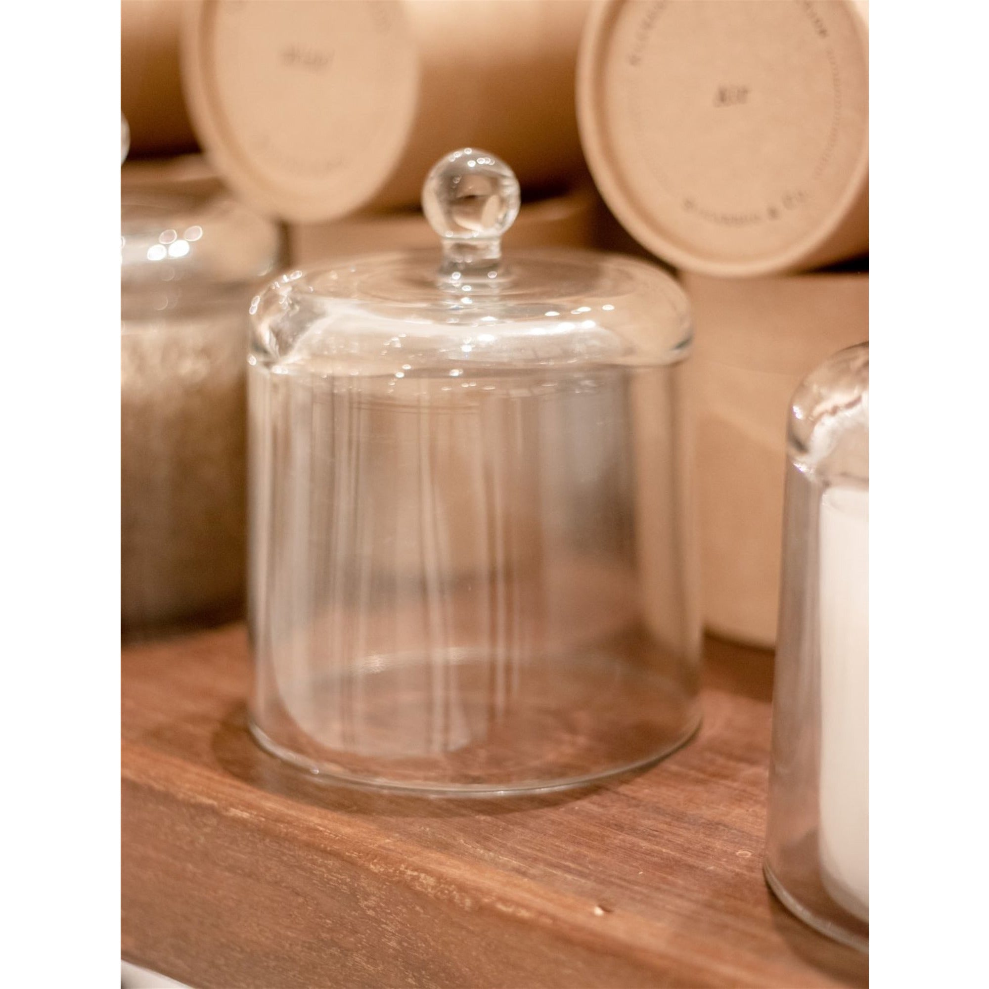 Glass Candle Cloche - Moss & Embers Home Decorum