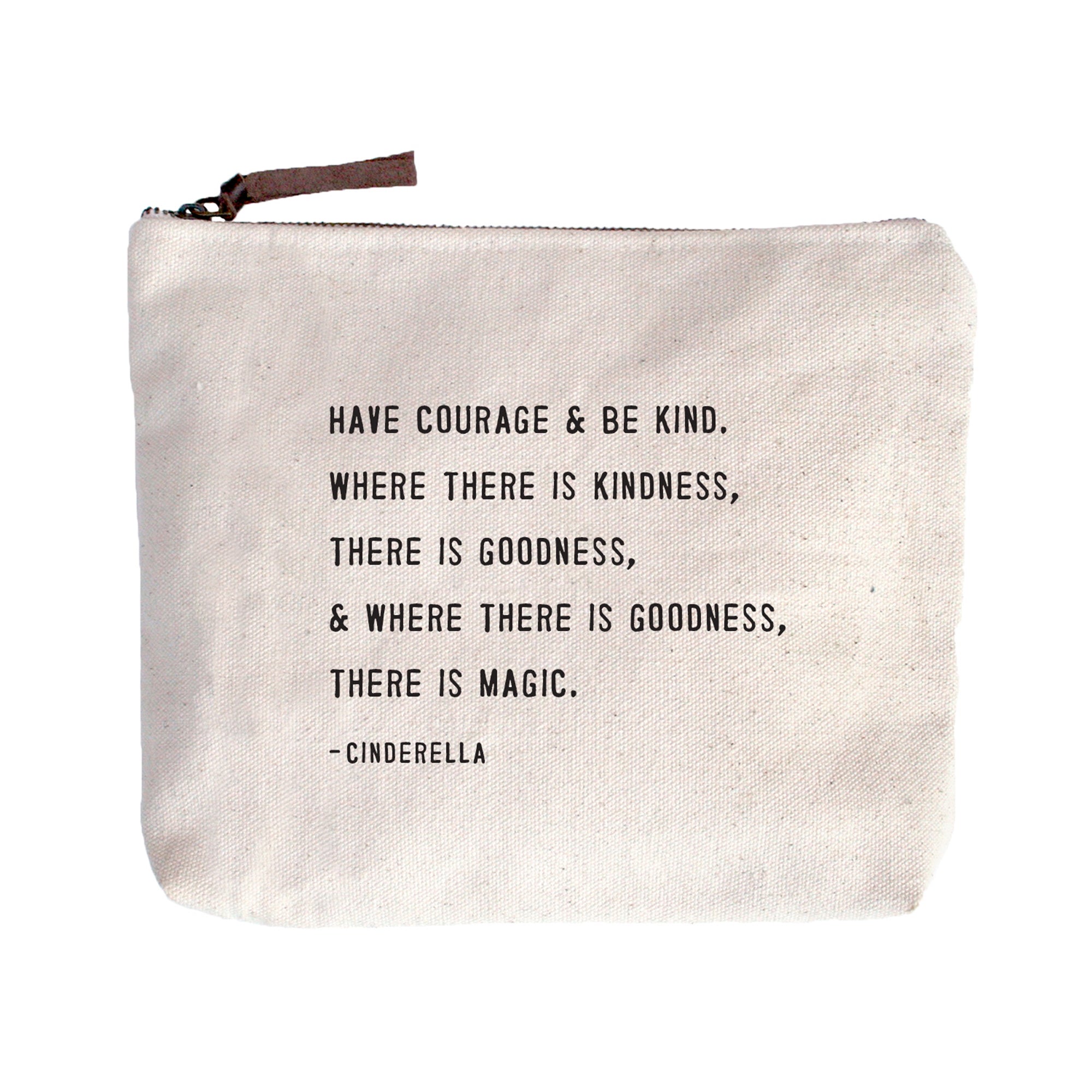 Canvas Zip Bag - Cinderella