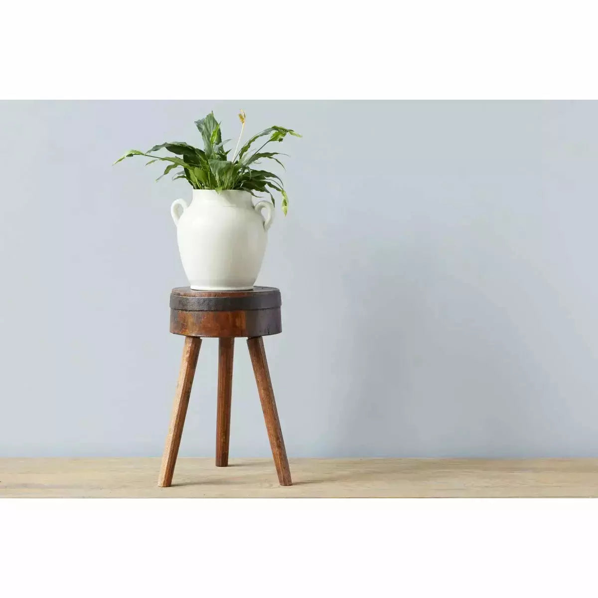Found Chop Block Stool
