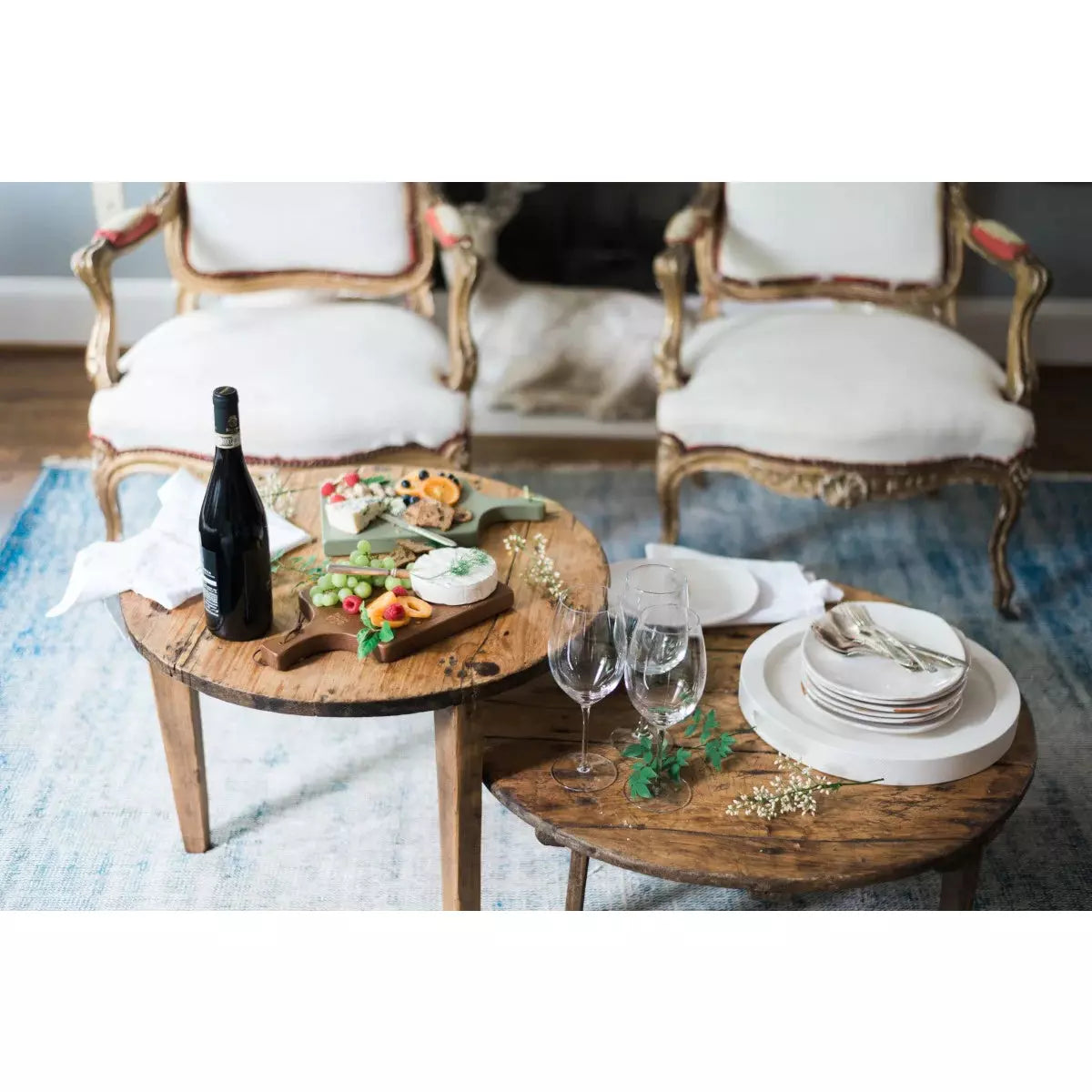 Found Round Wine Tasting Table