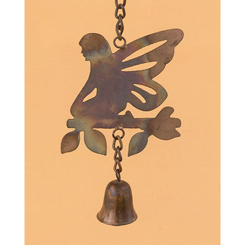Garden Fairy w/Bell Ornament | Flamed Steel