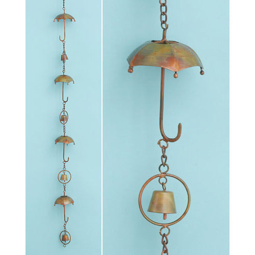 Umbrella Ornament Chain | Flamed Steel
