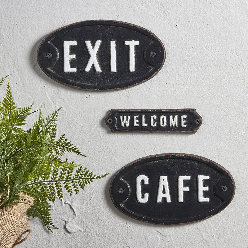 Cast Iron Sign