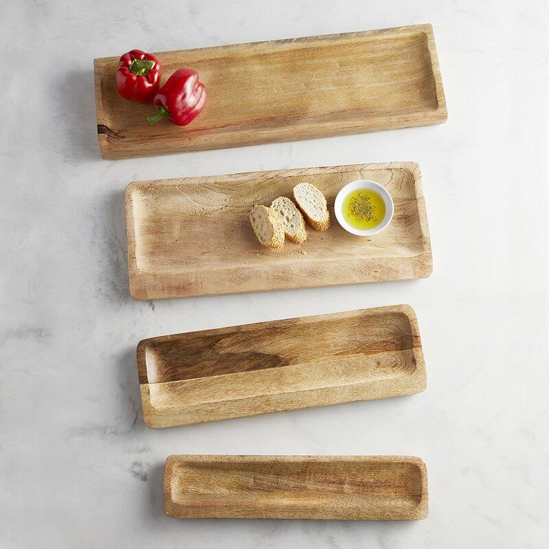 Wood Rectangular Tray - Medium