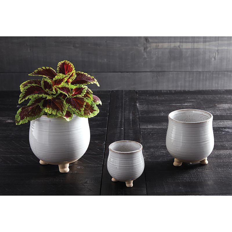 Gray Footed Pot