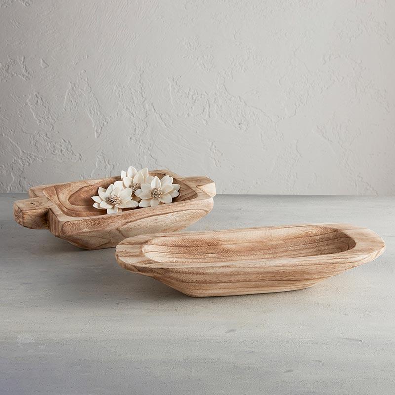 Light Wood Oval Bowl/Tray