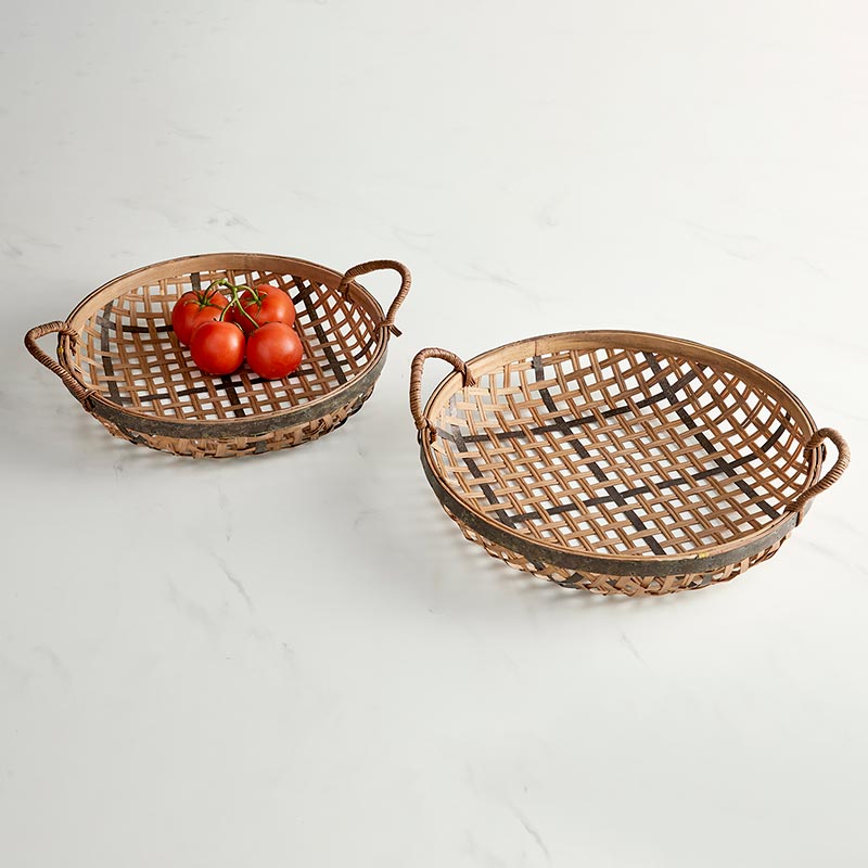 Round Basket w/Handles