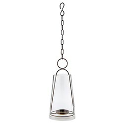 Metal & Glass Hanging Votive Holder
