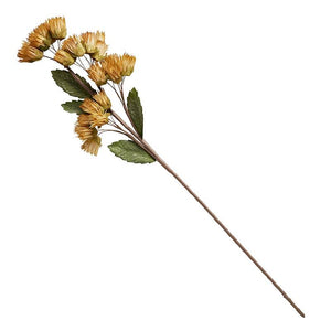 Golden Faux Flower Stem #001