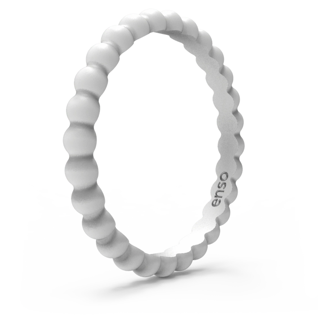 Beaded Stackable Sets Silicone Rings