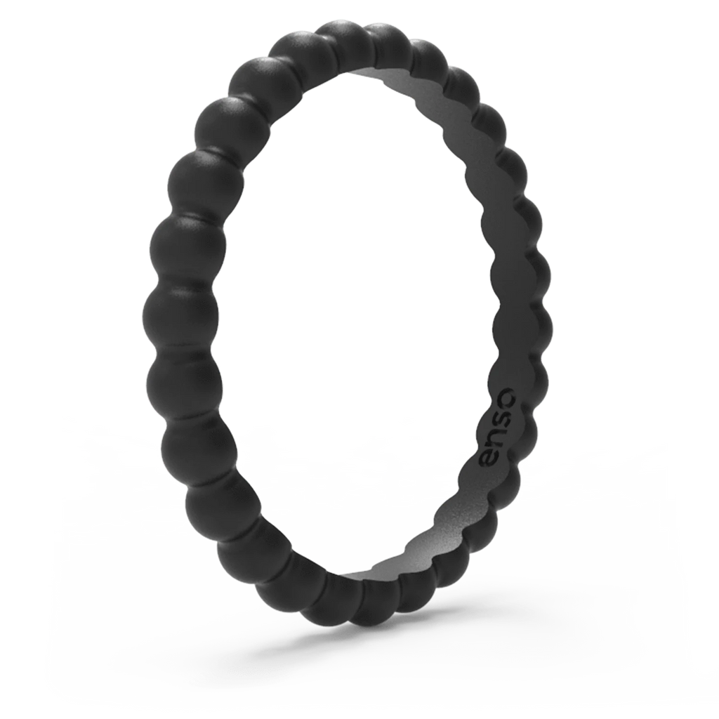 Beaded Stackable Sets Silicone Rings