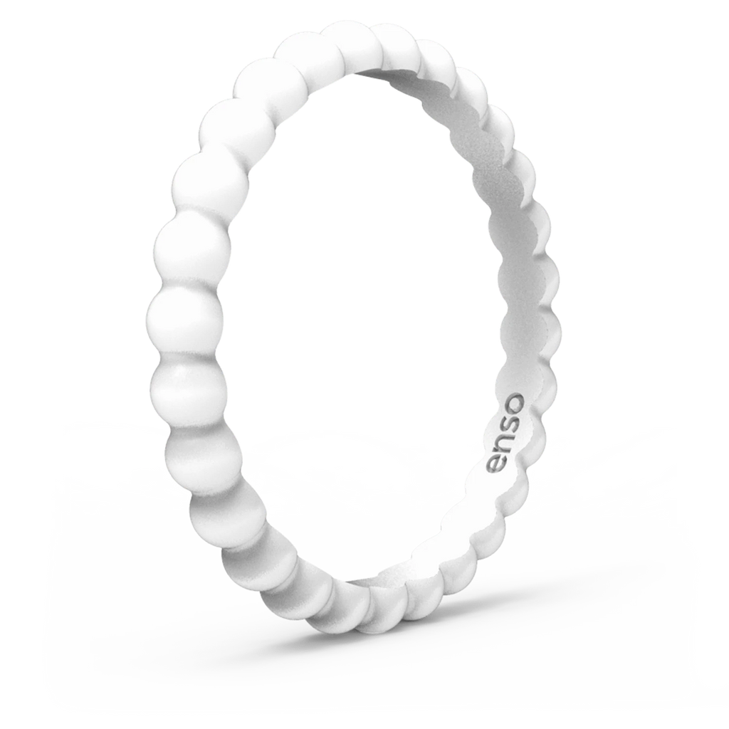 Beaded Stackable Sets Silicone Rings