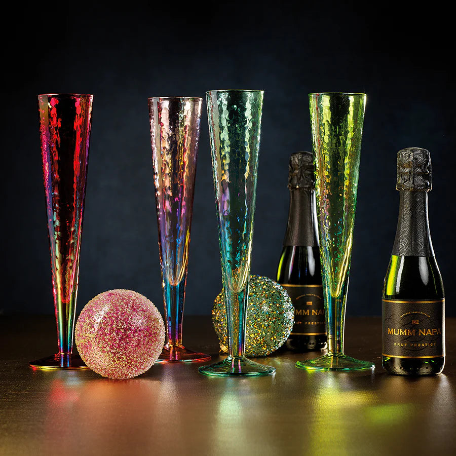 Aperitivo Triangular Barware Glasses -Slim Champagne Flute